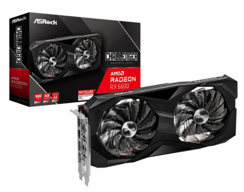 ASRock Radeon RX 6600 Challenger D 8GB 128bit GDDR6 3DP/HDMI