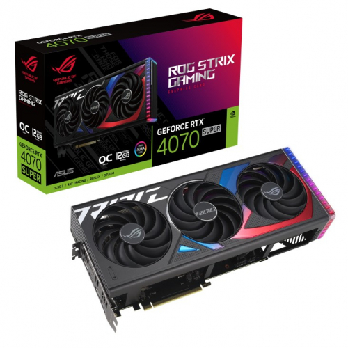 Asus Graphics card GeForce RTX 4070 SUPER ROG STRI X 12G GDDRX6 192bit