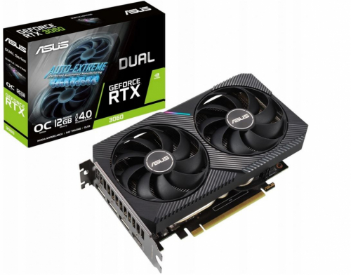 Asus Graphics card GeForce RTX 3060 DUAL OC V2 12GB GDDR6 192bit 3DP/HDMI