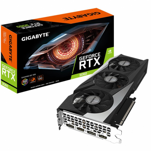 Graphics Card|GIGABYTE|NVIDIA GeForce RTX 3060|12 GB|GDDR6|192 bit|PCIE 4.0 16x|Memory 15000 MHz|GPU 1837 MHz|2xHDMI|2xDisplayPort|N3060GAMINGOC-12GD2.0