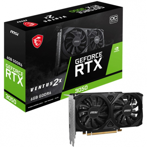 RTX 3050 6GB MSI VENTUS 2E E OC GDDR6