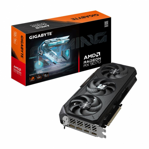 Graphics Card|GIGABYTE|AMD Radeon RX 9070|16 GB|GDDR6|256 bit|PCIE 5.0 16x|Triple slot Fansink|2xHDMI|2xDisplayPort|R9070GAMINGOC-16GD1.0