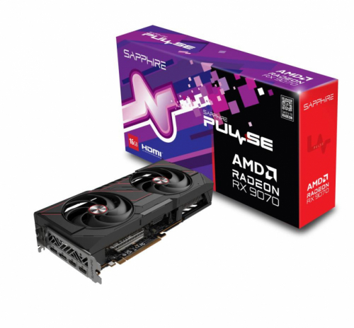 Graphics Card|SAPPHIRE|AMD Radeon RX 9070|16 GB|GDDR6|256 bit|PCIE 5.0 16x|Dual Slot Fansink|2xHDMI|2xDisplayPort|11349-03-20G