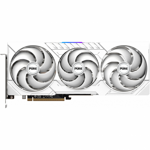 RX 9070 16GB Sapphire Pure Radeon OC GDDR6 3 Fan white