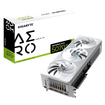 Gigabyte GeForce RTX 5070 Ti AERO OC 16G | NVIDIA | 16 GB | GeForce RTX 5070 Ti | HDMI ports quantity 1 | PCI-E 5.0