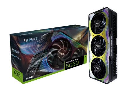 Palit Graphics card GeForce RTX 5080 GameRock 16GB GDDR7 256bit 3DP/HDMI