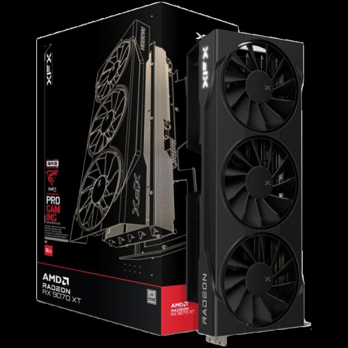 XFX Swift AMD Radeon RX 9070XT Triple fan Gaming Edition with 16GB GDDR6 HDMI 3xDP, AMD RDNA 4