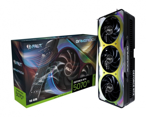 Palit Graphics card GeForce RTX 5070 Ti GAMEROCK 16GB GDDR7 256bit 3DP/HDMI