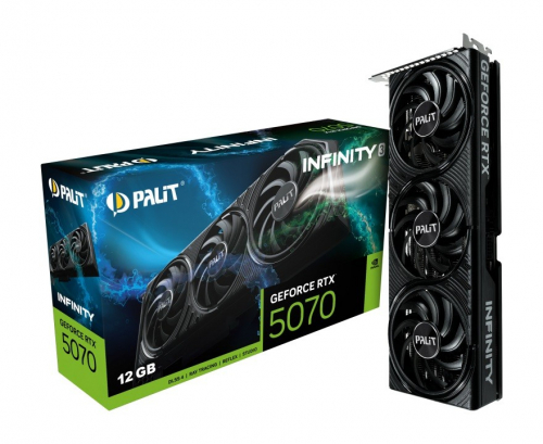 Palit Graphics card GeForce RTX 5070 INFINITY 3 12GB GDDR7 192bit 3DP/HDMI