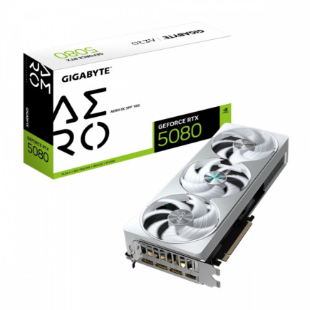 Gigabyte Graphics card GeForce RTX 5080 AERO OC SFF 16G 256BIT GDDR7 3DP/HDMI