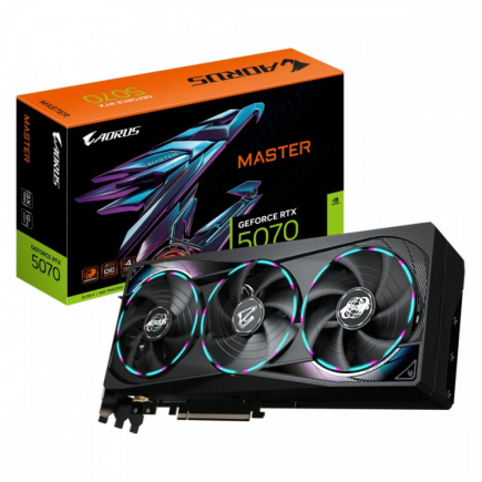 Gigabyte Graphics card GeForce RTX 5070 AORUS MASTER 12GB GDDR7 192bit HDMI/3DP