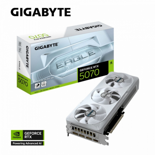 Gigabyte Graphics card RTX 5070 EAGLE OC ICE S FF 12G 192BIT GDDR7 3DP