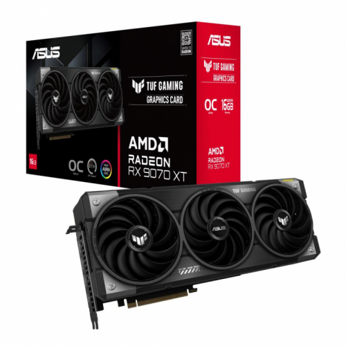 Graphics Card|ASUS|AMD Radeon RX 9070 XT|16 GB|GDDR6|256 bit|PCIE 5.0 16x|Triple slot Fansink|1xHDMI|3xDisplayPort|TUF-RX9070XT-O16G-GAMING