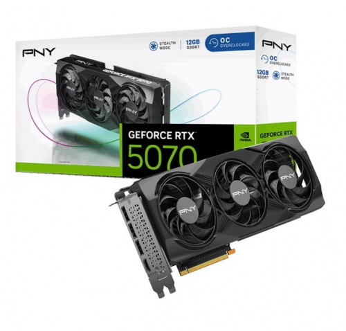 PNY Graphics card GeForce RTX 5070 OC 3F 12GB 192-bit 672GB/s