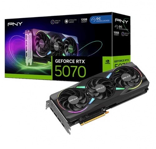 PNY GeForce RTX5070 OC ARGB 3F 12GB 192-bit 672GB/s
