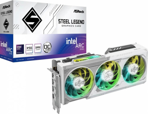 ASRock Intel Arc B580 Steel Legend 12GB OC graphics card