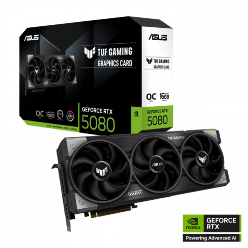 Asus Graphics card GeForce RTX 5080 TUF GAMING OC 16GB GDDR7 256bit DP/HDMI