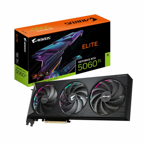 Graphics Card|GIGABYTE|NVIDIA GeForce RTX 5060 Ti|16 GB|GDDR7|128 bit|PCIE 5.0 16x|GPU 2722 MHz|Triple slot Fansink|1xHDMI|3xDisplayPort|GV-N506TAORUSE-16GD1.0
