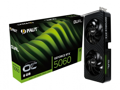 Palit Graphics card GeForce RTX 5060 DUAL OC 8GB GDDR7 128bit 3DP/HDMI