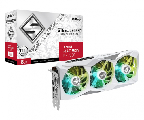 Asrock RX7600 SL 8GO graphics card AMD Radeon RX 7600 8 GB GDDR6