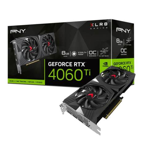 PNY Graphics card GeForce RTX 4060 Ti 8GB VERTO OC DUAL FAN DLSS
