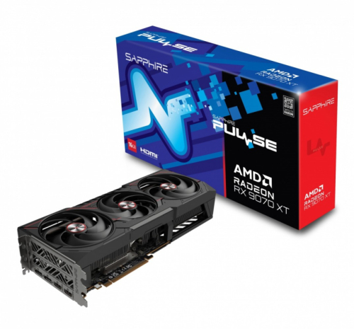 Sapphire Technology Graphics card Radeon RX 9070 XT PULSE 16GB GDDR6 256bit 2DP/2HDMI
