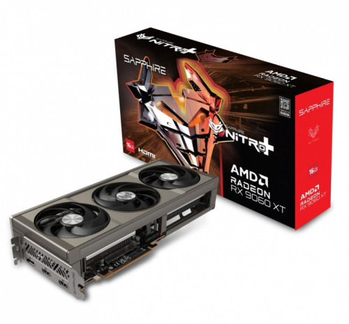 Sapphire Technology Graphics card Radeon RX 9060 XT NITRO+ 16GB GDDR6 128bit DP/2HDMI
