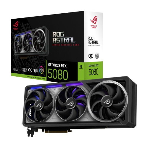 Asus Graphics card GeForce RTX 5080 ROG ASTRAL OC GDDR7 256bit 3DP/2HDMI