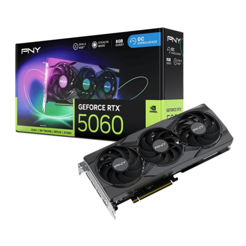 PNY Graphics Card GeForce RTX 5060 OC 8GB RGB VCG50608TFXXPB1-O