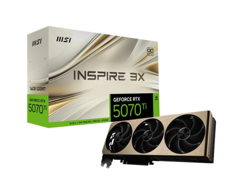 MSI RTX 5070 Ti 16G INSPIR 3X OC PLUS GDDR7 256bit