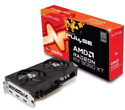 Graphics Card|SAPPHIRE|AMD Radeon RX 9060 XT|8 GB|GDDR6|128 bit|PCIE 5.0 16x|GPU 2700 MHz|Dual Slot Fansink|2xHDMI|1xDisplayPort|11350-04-20G