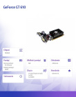 AFOX Graphics card GeForce GT 610 1GB DDR3 64Bit DVI HDMI VGA LP FAN