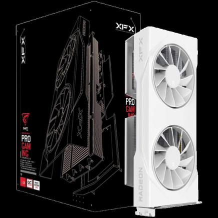 XFX AMD Radeon RX-9060XT OC White Gaming 8GB GDDR6 128bit, 2780MHz / 20 Gbps, 2x DP, 1x HDMI, 2 fan, 2 slot