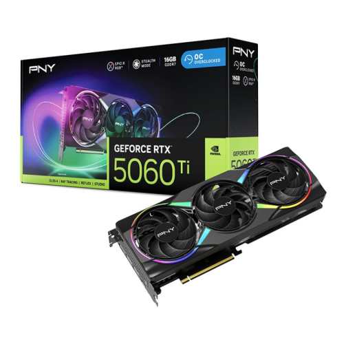 PNY Graphics card GeForce RTX 5060 Ti 16GB RGB VCG5060T16TFXXPB1-O 980451