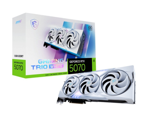MSI Graphics card GeForce RTX 5070 12G GAMING TRIO OC WHITE GDDR7 192bit
