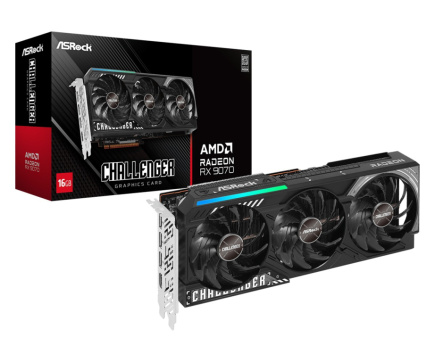 ASRock Graphics card Radeon RX 9070 Challenger 16GB