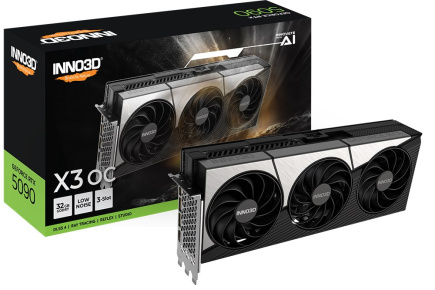 Inno3D GeForce RTX 5090 X3 OC - Graphics card - GeForce RTX 5090 - 32 GB GDDR7 - PCI Express 5.0 - HDMI, 3 x DisplayPort 