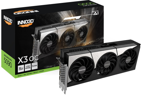 Inno3D GeForce RTX 5090 X3 OC - Graphics card - GeForce RTX 5090 - 32 GB GDDR7 - PCI Express 5.0 - HDMI, 3 x DisplayPort 
