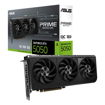 Graphics Card|ASUS|NVIDIA GeForce RTX 5050|8 GB|GDDR6|128 bit|PCIE 5.0 16x|GPU 2670 MHz|Two and Half Slot Fansink|PRIME-RTX5050-O8G