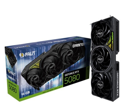 Palit Graphics card GeForce RTX 5080 GAMING PRO V1 16GB GDDR7 256bit 3DP/HDMI