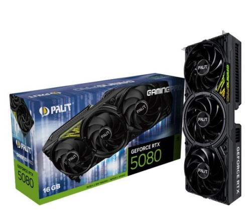 Palit Graphics card GeForce RTX 5080 GAMING PRO V1 16GB GDDR7 256bit 3DP/HDMI