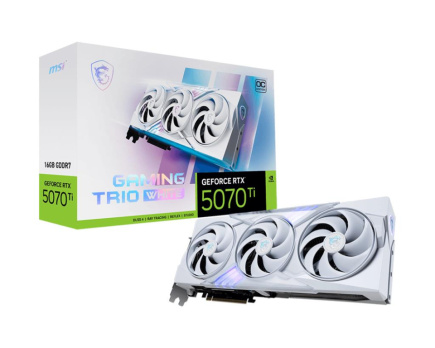 Graphics Card|MSI|NVIDIA GeForce RTX 5070 Ti|16 GB|GDDR7|256 bit|PCIE 5.0 16x|Triple slot Fansink|5070TI16GGAMTRIOOCWH