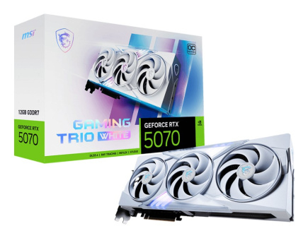 MSI GAMING GeForce RTX 5070 12G TRIO OC Valge NVIDIA 12 GB GDDR7