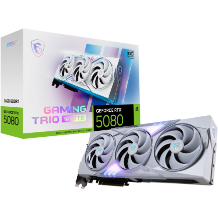 RTX 5080 16GB MSI Gaming Trio OC GDDR7 3Fan white