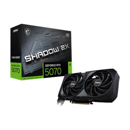 MSI GeForce RTX 5070 12G SHADOW 2X OC | NVIDIA | 12 GB | GeForce RTX 5070 | GDDR7 | HDMI ports quantity 1 | PCI Express Gen 5