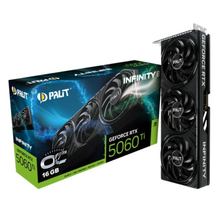 Palit Graphics card GeForce RTX 5060 TI INFINITY 3 OC 16GB GDDR7 128bit 3DP/HDMI