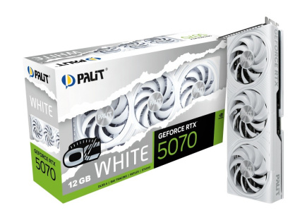 Palit Graphics card GeForce RTX 5070 Белый OC 12GB GDDR7 192bit 3DP/HDMI