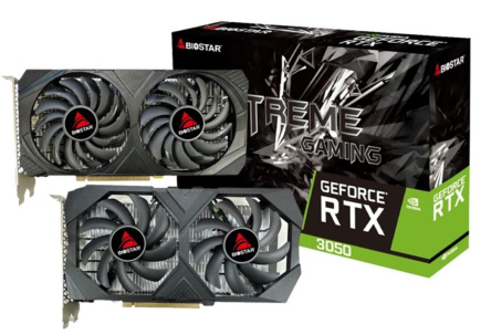 Graphics Card|BIOSTAR|NVIDIA GeForce RTX 3050|6 GB|GDDR6|PCIE 4.0 16x|GPU 1042 MHz|Dual Slot Fansink|VN3516RF68
