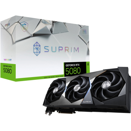 RTX 5080 16GB MSI Suprim SOC GDDR7 3Fan