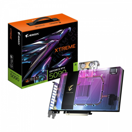 Gigabyte Graphics card GeFroce RTX 5090 AORUS XTREME WATERFORCE WB 32GB 512bit